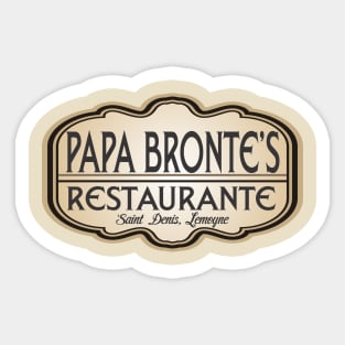 Popa Bronte's Restaurante Sticker